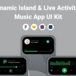 Dynamic Island UI Kit - FIG, SKETCH, XD, PSD for music apps