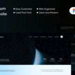 landing pages for high-end technology websites (FIG, PSD, SKETCH, XD)