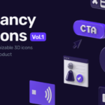 Exquisite 3D icons with financial elements, financial 3D assets in C4D