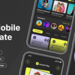 Fashionable and trendy podcast app UI template (figma resource)
