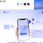 AI Artificial Intelligence Product Official Website UI Design Template