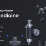 Download a set of 3D icon resources related to medical services in a brown matte style.